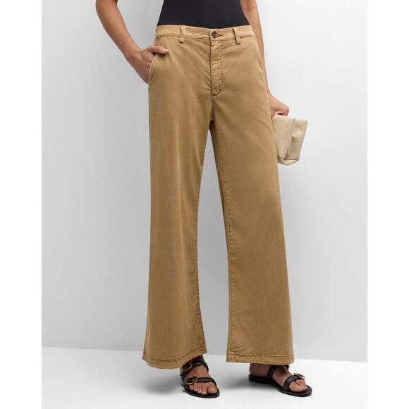 ADRIANO GOLDSCHMIED Women's Caden Wide Leg Pants Size 26 Sulfur Stone Khaki NWT - Picture 1 of 11